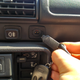 Immobilizer, fitted to a former blank button. The remote for the locks is partially visible.